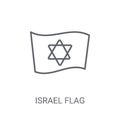 Israel flag icon. Trendy Israel flag logo concept on white backg Royalty Free Stock Photo