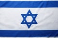 Israel flag Independence Day of Israel Israel flag beautifully waving wave with star of David over white wooden background Israel Royalty Free Stock Photo