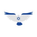 israel flag peace dove Royalty Free Stock Photo