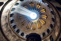 Israel / Jerusalem - 03.23.2016: The ceiling over the grave of Christ in the holy church in Jerusalem Royalty Free Stock Photo