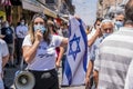 Israel, Jerusalem, 25.07.2020. A single picket or rally or strike against the Israeli prime minister in central Jerusalem near the