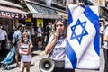 Israel, Jerusalem, 25.07.2020. A single picket or rally or strike against the Israeli prime minister in central Jerusalem near the