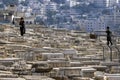 Israel - Jerusalem - Valley of Josaphat - Mount of Olives Cemetery Royalty Free Stock Photo