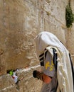 Israel. Jerusalem. Western wall. Prayer at the Western Wall. Israel is a place of attraction for pilgrims from all over the world. Royalty Free Stock Photo