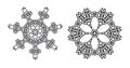 Israel Ethnic Fractal Mandala Vector looks like Snowflake or Royalty Free Stock Photo