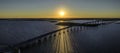 Israel LaFleur Bridge and Calcasieu river Royalty Free Stock Photo