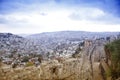 Israel landscape landmarks. Jerusalem view of the old town and t Royalty Free Stock Photo