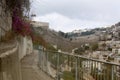 Israel landscape landmarks. Jerusalem view of the old town and t