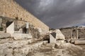 Israel landscape landmarks. Jerusalem view of the old town and t Royalty Free Stock Photo