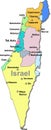 Israel map Royalty Free Stock Photo