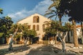 Israel old building in neve-tzedek. Tourist place in Tel-Aviv Royalty Free Stock Photo