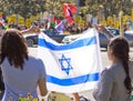 Israel Palestenian protest Royalty Free Stock Photo