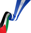 Israel and palestine flag
