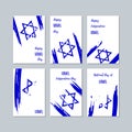 Israel Patriotic Cards for National Day.