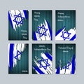 Israel Patriotic Cards for National Day.