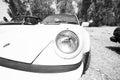 ISRAEL, PETAH TIQWA - MAY 14, 2016: Exhibition of technical antiques. Front view of Porsche 911 in Petah Tiqwa, Israel Royalty Free Stock Photo