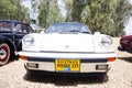 ISRAEL, PETAH TIQWA - MAY 14, 2016: Exhibition of technical antiques. Front view of Porsche 911 in Petah Tiqwa, Israel Royalty Free Stock Photo