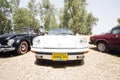 ISRAEL, PETAH TIQWA - MAY 14, 2016: Exhibition of technical antiques. Front view of Porsche 911 in Petah Tiqwa, Israel Royalty Free Stock Photo