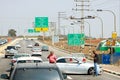 Car accidenton the road to Kiryat Shmona, Israel Royalty Free Stock Photo