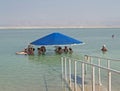 Israel. Swimming bath in the Dead Sea Royalty Free Stock Photo