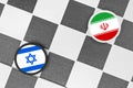Israel vs Iran Royalty Free Stock Photo