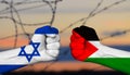 Israel vs Palestine, clashes continue between Israel and Palestine Royalty Free Stock Photo