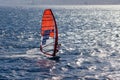 Israel windsurf competition in bay of Eilat. Israel Royalty Free Stock Photo