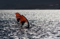 Israel windsurf competition in bay of Eilat. Israel Royalty Free Stock Photo
