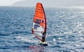 Israel windsurf competition in bay of Eilat. Israel Royalty Free Stock Photo