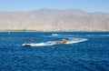 Israel windsurf competition in bay of Eilat. Israel Royalty Free Stock Photo