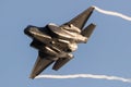 Israeli Air Force F-35 Stealth Fighter jet flying during an airshow at Hatzerim, Israel