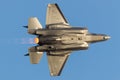 Israeli Air Force F-35 Stealth Fighter jet flying during an airshow at Hatzerim, Israel