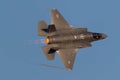 Israeli Air Force F-35 Stealth Fighter jet flying during an airshow at Hatzerim, Israel