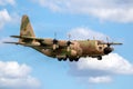 Israeli Air Force Lockheed C-130 Hercules military transport plane landing at Norvenich Airbase. Germany - August 27, 2020 Royalty Free Stock Photo