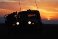Israeli army jeep Royalty Free Stock Photo