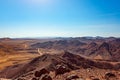 Israeli asphalt road from Eilat to Tel Aviv Royalty Free Stock Photo