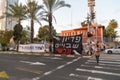 Israeli civillians gathered in solidarity for ceasefire between Israel and Gaza, holding banners for the missing and kidnapped