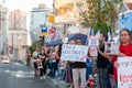 Israeli civillians gathered in solidarity for ceasefire between Israel and Gaza, holding banners for the missing and kidnapped