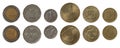 Israeli Coins Isolated on White Royalty Free Stock Photo