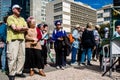 Israeli demonstration at Hostages Square Royalty Free Stock Photo