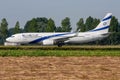El Al Boeing 737-800 Royalty Free Stock Photo