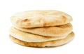 Israeli, geek flat bread pita isolated