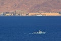 Israeli Navy boat patrolling in the Gulf of Eilat Israel