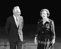 Shimon Peres and Margaret Thatcher in Jerusalem