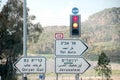 Israeli road signs Royalty Free Stock Photo