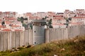Israeli Separation Barrier and Illegal Settlement Royalty Free Stock Photo