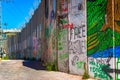 Israeli separation barrier Royalty Free Stock Photo