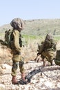 Israeli soldier training Royalty Free Stock Photo