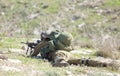 Israeli soldier training Royalty Free Stock Photo