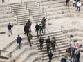 Israeli soldiers apprehend terrorist. Jerusalem. Israel. Royalty Free Stock Photo